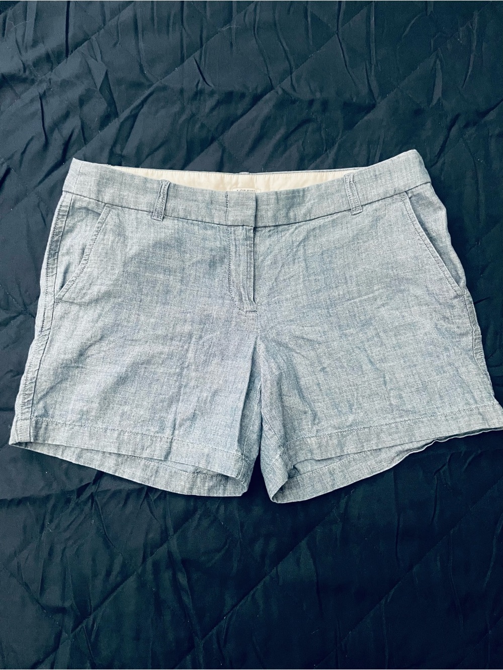 J. Crew Light Chambray Blue Linen-Blend Women’s Shorts